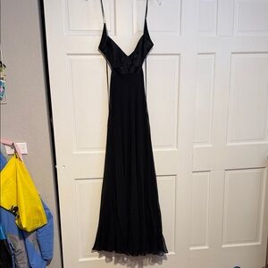 Black Spaghetti-Strap Dress